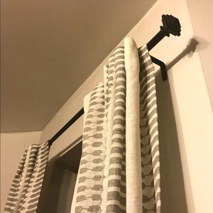 West Elm Accents - West Elm Striped Ikat Curtains Platinum West Elm Accents - West Elm Striped Ikat Curtains Platinum